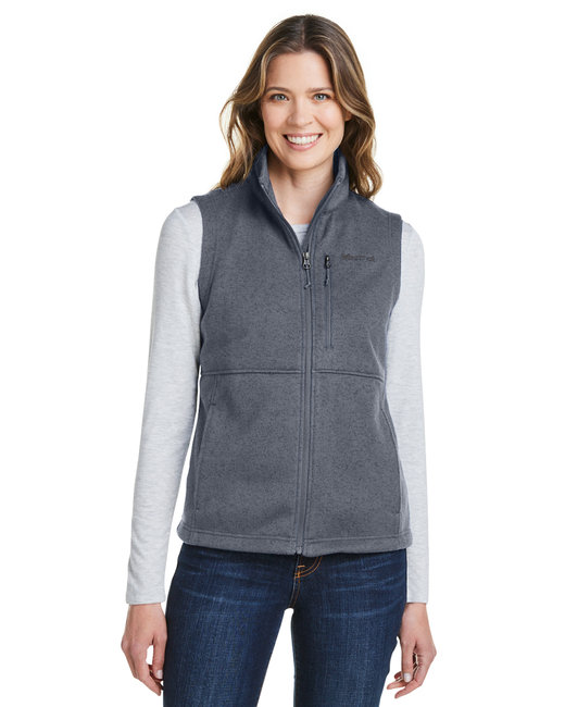 Marmot Ladies' Dropline 100% Polyester Fleece Full-zip Vest